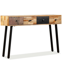 Table console Teck massif de récupération 120 x 30 x 76 cm