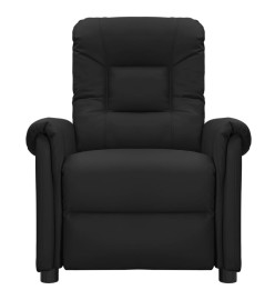 Fauteuil électrique de massage Noir Similicuir