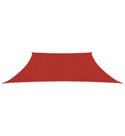 Voile d'ombrage 160 g/m² Rouge 4/5x3 m PEHD