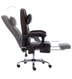 Chaise de bureau de massage Marron Similicuir