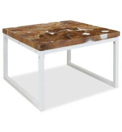 Table basse Teck Résine 60 x 60 x 40 cm