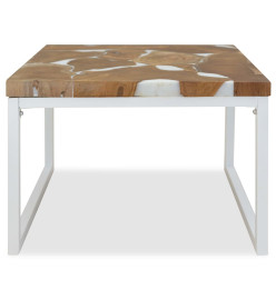 Table basse Teck Résine 60 x 60 x 40 cm