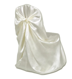 Housses de chaise pour banquet de mariage 12 pcs Crème