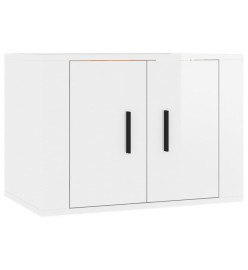 Ensemble de meubles TV 4 pcs Blanc brillant Bois d'ingénierie