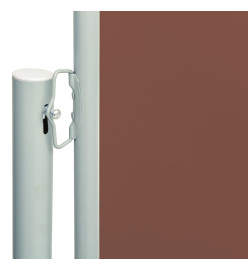 Auvent latéral rétractable de patio 117x600 cm Marron