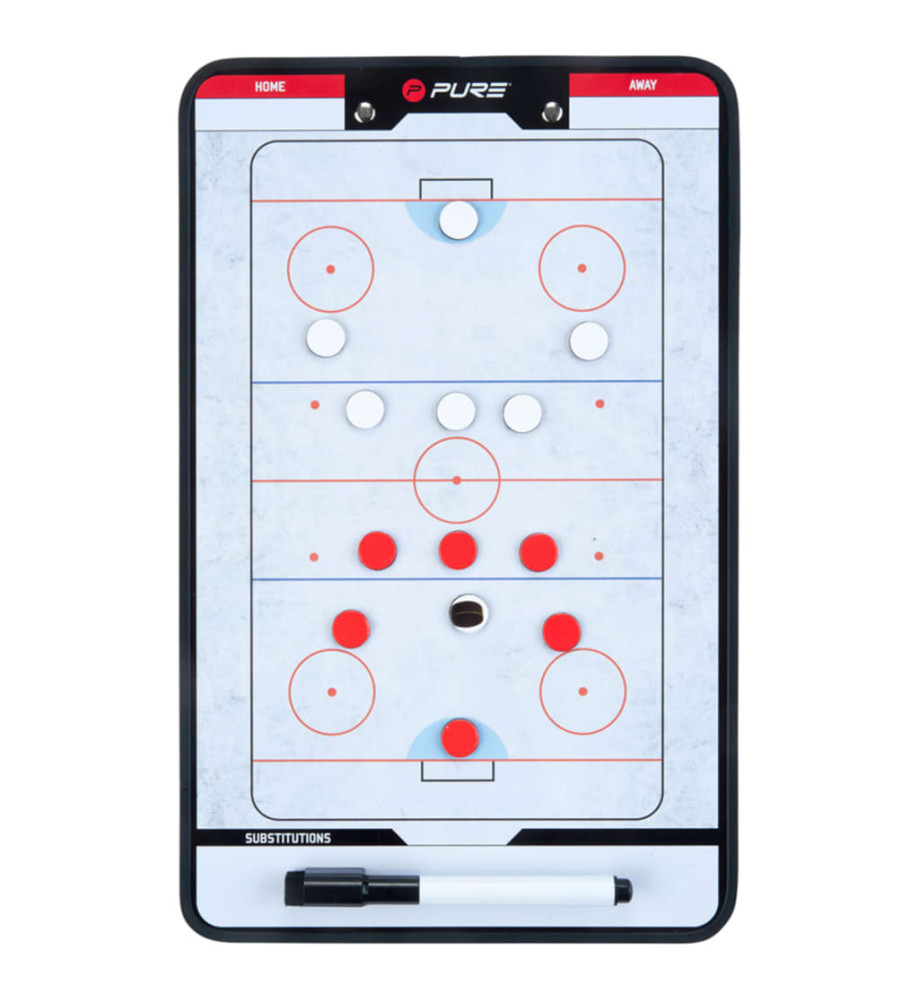 Pure2Improve Tableau d’entraîneur Hockey sur glace 35x22 cm P2I100640