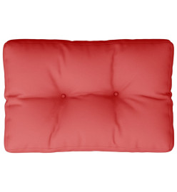 Coussin de palette rouge 50x40x12 cm tissu