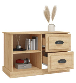 Meuble TV chêne sonoma 73x35,5x47,5 cm bois d'ingénierie