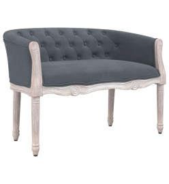 Banc Gris foncé 98x56x69 cm Velours