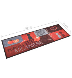 Tapis de cuisine lavable Tomates 60x180 cm