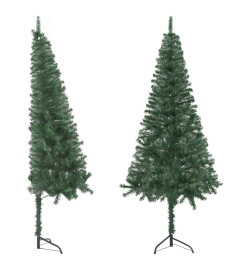 Sapin de Noël artificiel d'angle Vert 150 cm PVC