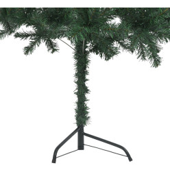 Sapin de Noël artificiel d'angle Vert 150 cm PVC