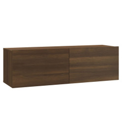 Ensemble de meubles TV muraux Chêne marron Bois d'ingénierie