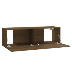 Ensemble de meubles TV muraux Chêne marron Bois d'ingénierie