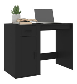 Bureau Noir 100x49x75 cm Bois d'ingénierie