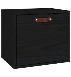 Armoire murale Noir 40x30x35 cm Bois de pin massif