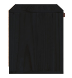 Armoire murale Noir 40x30x35 cm Bois de pin massif