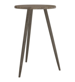 Table de bistro Gris Ø50x76 cm MDF et fer