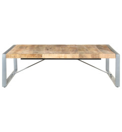 Table basse 140x140x40 cm Bois de manguier brut