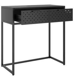 Table console Anthracite 72x35x75 cm Acier