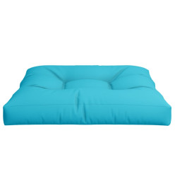 Coussin de palette turquoise 70x70x12 cm tissu