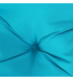 Coussin de palette turquoise 70x70x12 cm tissu