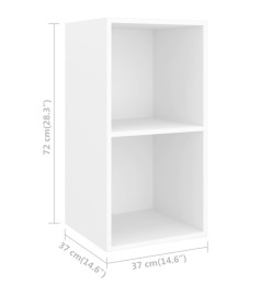 Ensemble de meuble TV 3 pcs Blanc Aggloméré