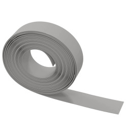 Bordures de jardin 5 pcs gris 10 m 15 cm polyéthylène