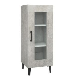 Buffet Gris béton 34,5x34x90 cm Bois d'ingénierie