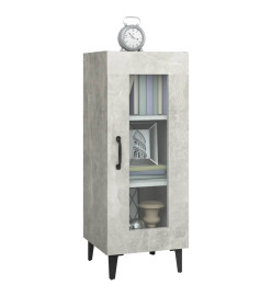 Buffet Gris béton 34,5x34x90 cm Bois d'ingénierie