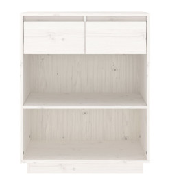 Armoire console Blanc 60x34x75 cm Bois de pin solide