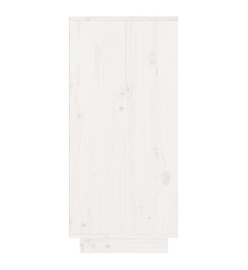 Armoire console Blanc 60x34x75 cm Bois de pin solide