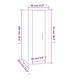 Ensemble de meubles TV 4 pcs Blanc brillant Bois d'ingénierie