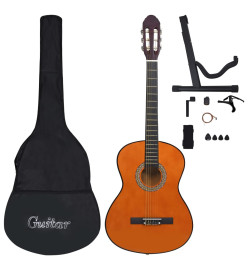 Jeu de guitare classique pour débutants 12 pcs 4/4 39"