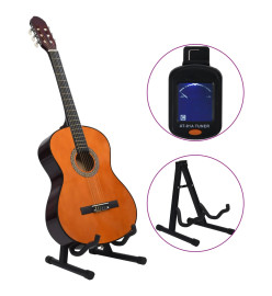 Jeu de guitare classique pour débutants 12 pcs 4/4 39"