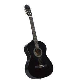 Jeu de guitare classique de débutant 12 pcs Noir 4/4 39"