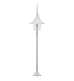 Lampadaire de jardin E27 120 cm Aluminium Blanc