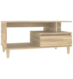 Table basse Chêne sonoma 90x49x45 cm Bois d'ingénierie