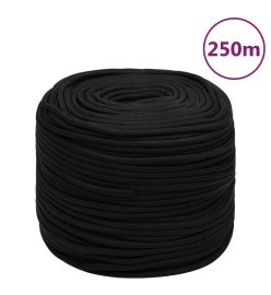 Corde de travail Noir 10 mm 250 m Polyester