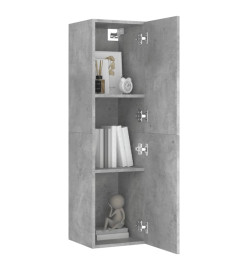 Ensemble de meubles TV 4 pcs Gris béton Aggloméré