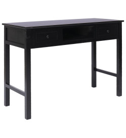 Buffet Noir 108x45x76 cm Bois de Paulownia massif