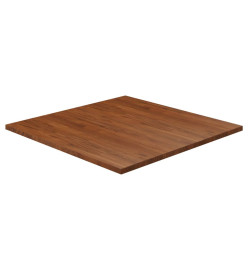 Dessus de table carré Marron foncé90x90x2,5cm Bois chêne traité