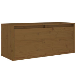 Armoire murale Marron miel 80x30x35 cm Bois de pin massif