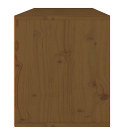 Armoire murale Marron miel 80x30x35 cm Bois de pin massif