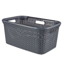 Curver Panier à linge Style 45 L Anthracite