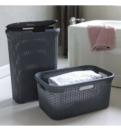 Curver Panier à linge Style 45 L Anthracite