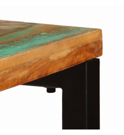 Table console 120x35x76 cm Bois de récupération solide et acier