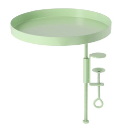 Esschert Design Plateau pour plantes avec pince rond vert L