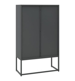 Buffet haut Anthracite 80x35x135 cm Acier