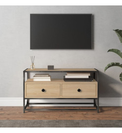 Meuble TV chêne sonoma 80x35x45 cm bois d'ingénierie